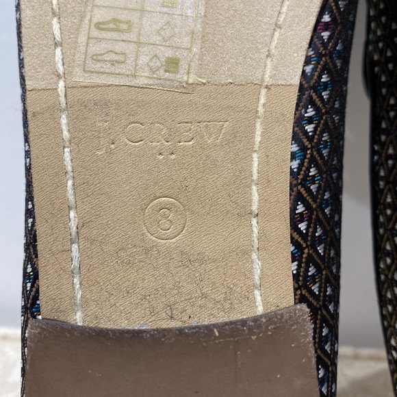 J. Crew Jacquard Tassel Slip On Loafer Like New Size 8 - Picture 8 of 10